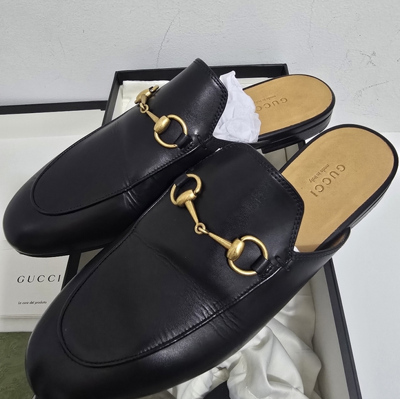 Gucci Princetown Horsebit Leather Mules, Black (Size 38) - Picture 14 of 14